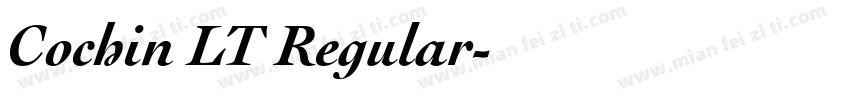 Cochin LT Regular字体转换